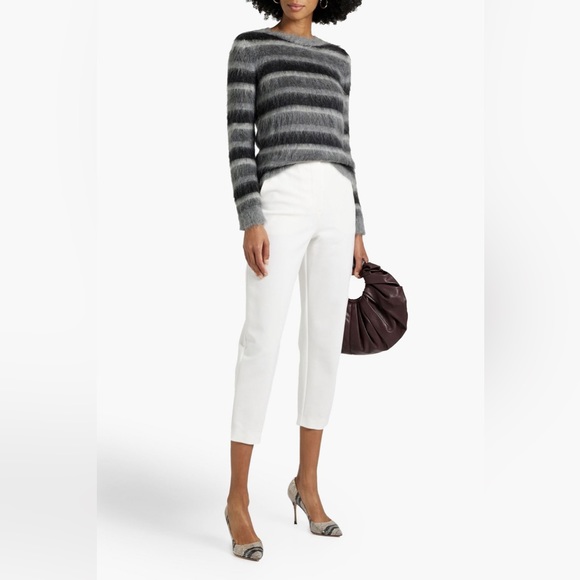 MAX MARA Colonia Striped Mohair Blend Sweater